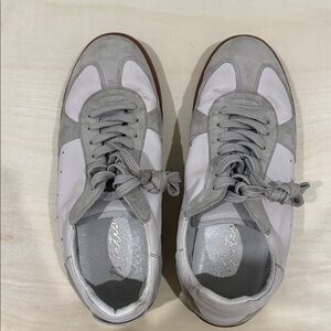 Matisse Monty Taupe Suede Leather Color Block Sneakers